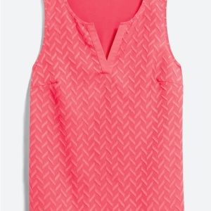 41 Hawthorn Ezide Textured Mixed Materials Sleeveless Top